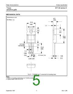浏览型号BT138-600E的Datasheet PDF文件第5页