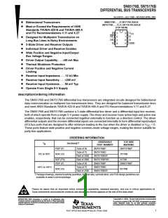 浏览型号SN75176BP的Datasheet PDF文件第1页