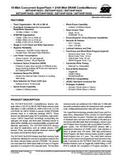浏览型号SST34HF1602S-70-4E-L1PE的Datasheet PDF文件第1页