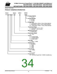 浏览型号SST34HF1682S-70-4E-B1SE的Datasheet PDF文件第34页