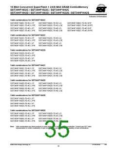 浏览型号SST34HF1682S-70-4E-B1SE的Datasheet PDF文件第35页