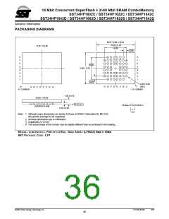 浏览型号SST34HF1682S-70-4E-B1SE的Datasheet PDF文件第36页