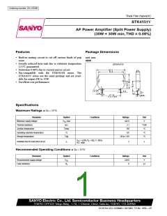 浏览型号STK4151V的Datasheet PDF文件第1页