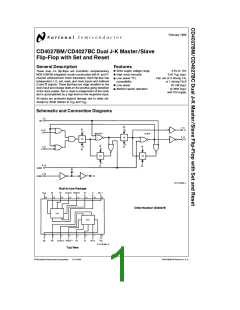 浏览型号CD4027的Datasheet PDF文件第1页