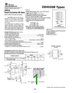 浏览型号CD4030的Datasheet PDF文件第1页