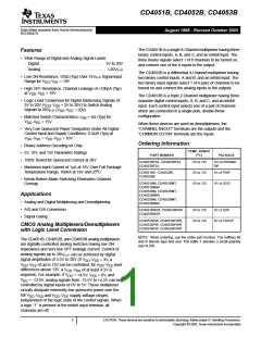 浏览型号CD4051BF3A的Datasheet PDF文件第1页