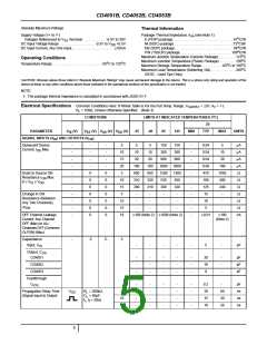 浏览型号CD4051BMJMIL的Datasheet PDF文件第5页
