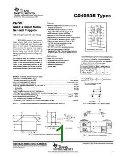 浏览型号CD4093BE的Datasheet PDF文件第1页