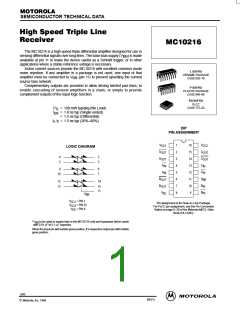 浏览型号MC10216的Datasheet PDF文件第1页