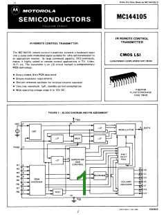 浏览型号MC144105P的Datasheet PDF文件第1页