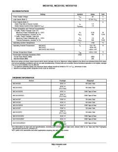 浏览型号MC34152P的Datasheet PDF文件第2页