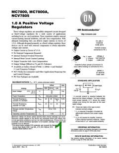 浏览型号MC7815CD2T的Datasheet PDF文件第1页