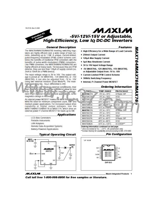 MAX765CSA-T图片预览