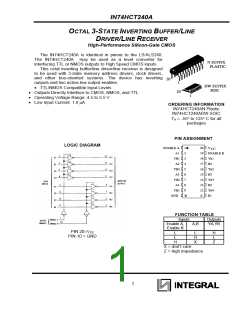 浏览型号IN74HCT240AN的Datasheet PDF文件第1页