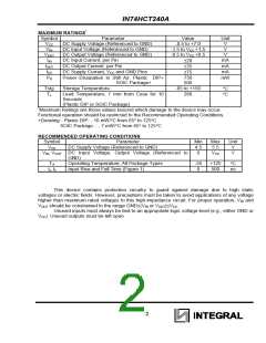 浏览型号IN74HCT240AN的Datasheet PDF文件第2页