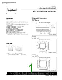 浏览型号LC865012B的Datasheet PDF文件第1页
