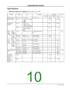 浏览型号LC865012B的Datasheet PDF文件第10页