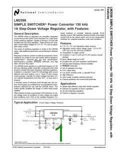 浏览型号LM2598的Datasheet PDF文件第1页
