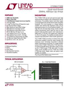 浏览型号LT1359CS的Datasheet PDF文件第1页
