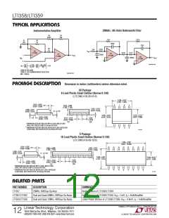 浏览型号LT1359CS的Datasheet PDF文件第12页