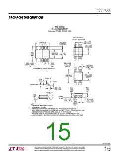 浏览型号LTC1733EMSE的Datasheet PDF文件第15页