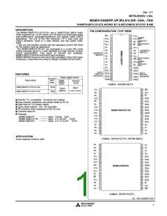 浏览型号M5M51008DFP-70H的Datasheet PDF文件第1页