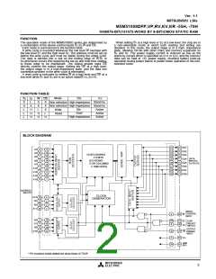 浏览型号M5M51008DFP-70H的Datasheet PDF文件第2页