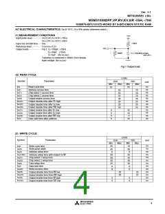 浏览型号M5M51008DFP-70H的Datasheet PDF文件第4页