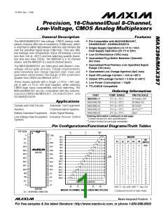 浏览型号MAX396的Datasheet PDF文件第1页