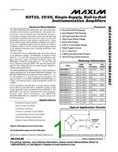 浏览型号MAX4462HEUT-T的Datasheet PDF文件第1页