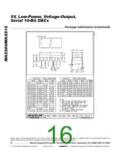 浏览型号MAX504CPD的Datasheet PDF文件第16页