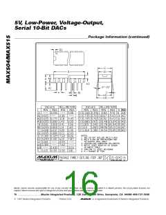 浏览型号MAX504CSD的Datasheet PDF文件第16页