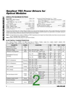 浏览型号MAX8521的Datasheet PDF文件第2页