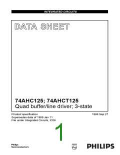 浏览型号74AHCT125的Datasheet PDF文件第1页