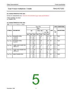 浏览型号74HCT253的Datasheet PDF文件第5页