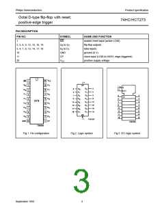浏览型号74HCT273N的Datasheet PDF文件第3页
