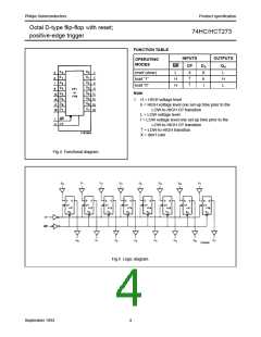浏览型号74HCT273N的Datasheet PDF文件第4页