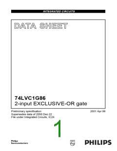 浏览型号74LVC1G86的Datasheet PDF文件第1页