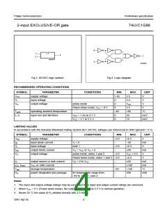 浏览型号74LVC1G86的Datasheet PDF文件第4页