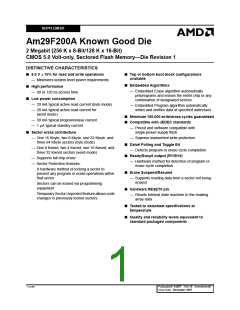 浏览型号AM29F200AB-120DWC的Datasheet PDF文件第1页