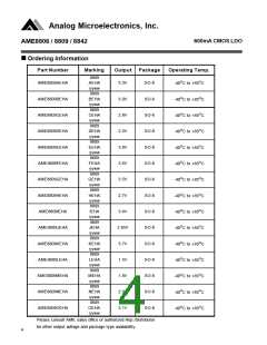 浏览型号AME8806FEHA的Datasheet PDF文件第4页