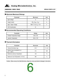 浏览型号AME8806FEHA的Datasheet PDF文件第6页