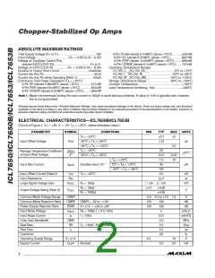 浏览型号ICL7650的Datasheet PDF文件第2页