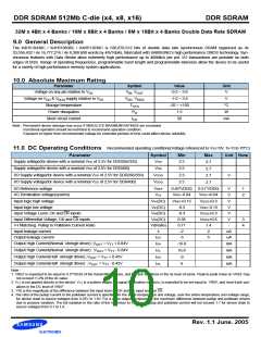 浏览型号K4H511638C-UCB3的Datasheet PDF文件第10页