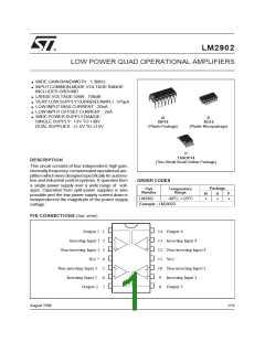 浏览型号LM2902D的Datasheet PDF文件第1页