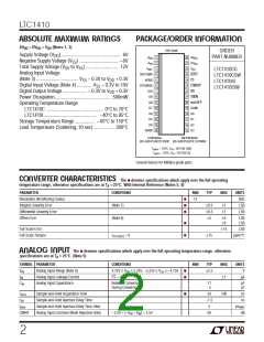 浏览型号LTC1410CSW的Datasheet PDF文件第2页