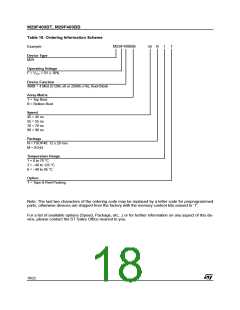 浏览型号M295V400BT90M3T的Datasheet PDF文件第18页