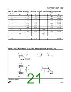 浏览型号M295V400BT90M3T的Datasheet PDF文件第21页