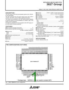 浏览型号M38270EFMXXXFS的Datasheet PDF文件第1页