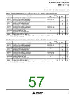 浏览型号M38270EFMXXXFS的Datasheet PDF文件第57页